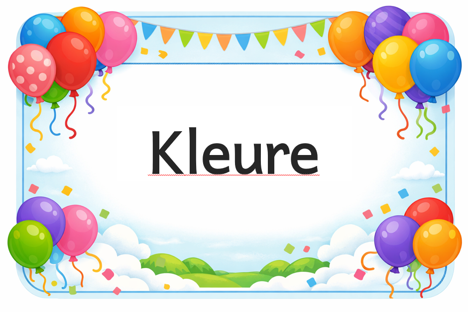 Kleure Foundation phase educational posters