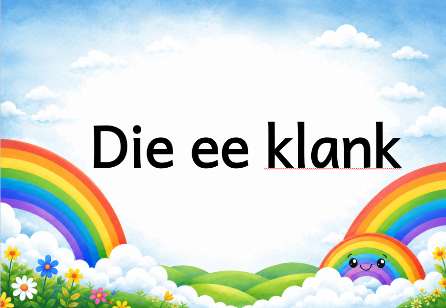 5 Die ee klank Foundation phase educational posters