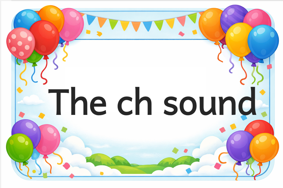 5 Ch sound Foundation phase educational posters