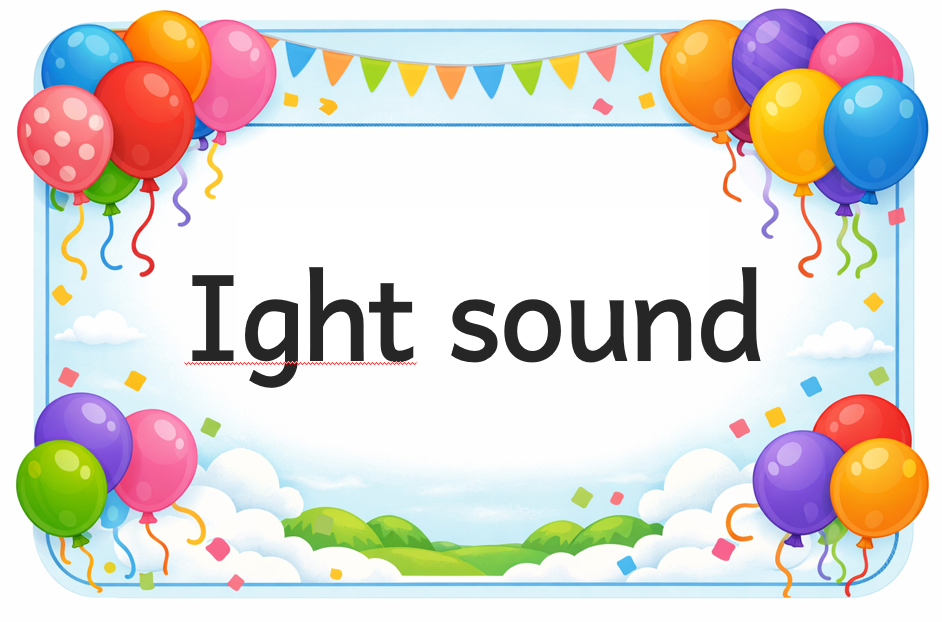 5 ight sound Foundation phase educational posters