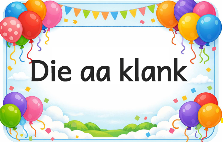 5 Die aa klank Foundation phase educational posters