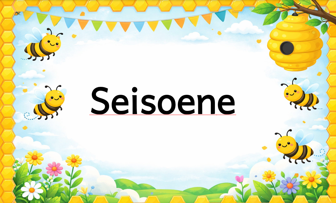 Seisoenene van die jaar Foundation phase educational posters