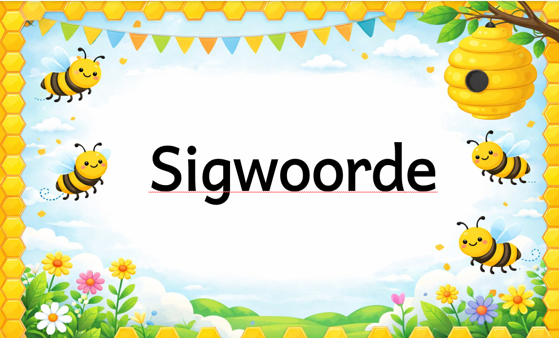 Sigwoorde Foundation phase educational posters