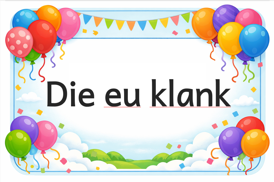 5 Die eu klank Foundation phase educational posters