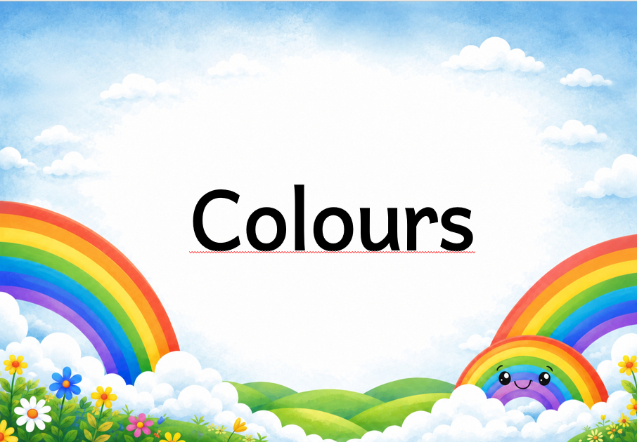 Colours Foundation phase educational posters