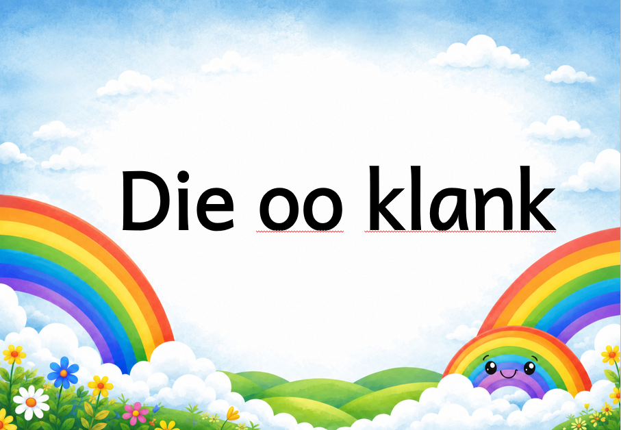 5 Die oo klank Foundation phase educational posters