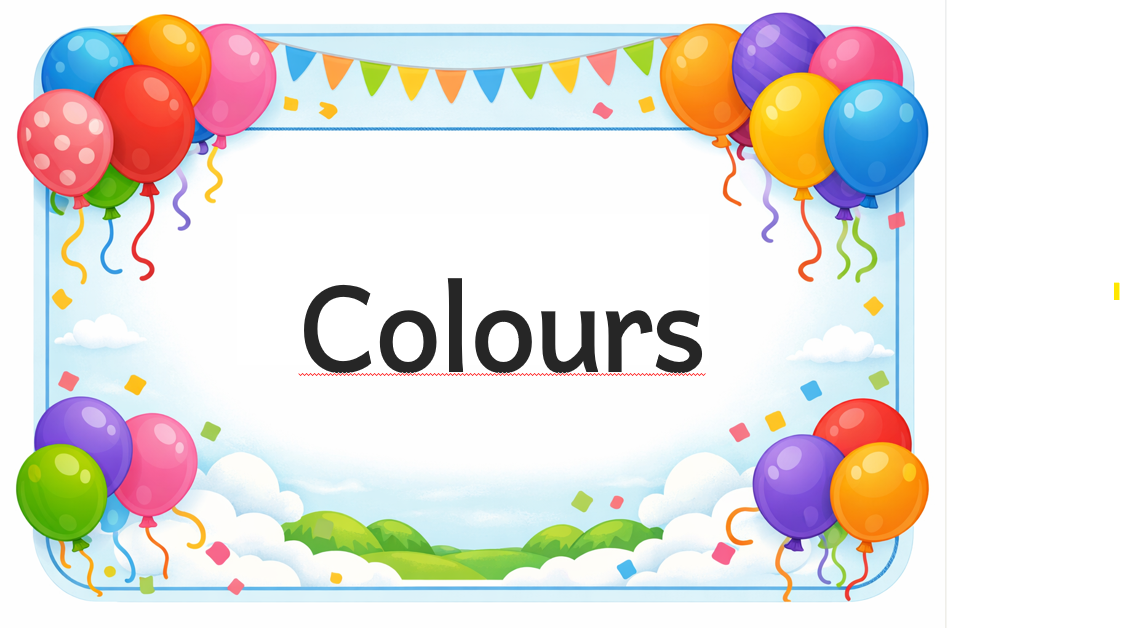 Colours Foundation phase educational posters