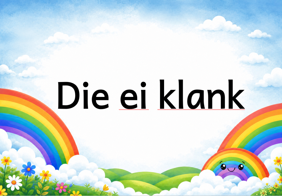 5 Die ei klank Foundation phase educational posters