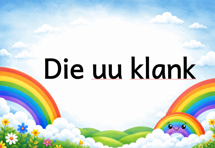 5 Die uu klank Foundation phase educational posters