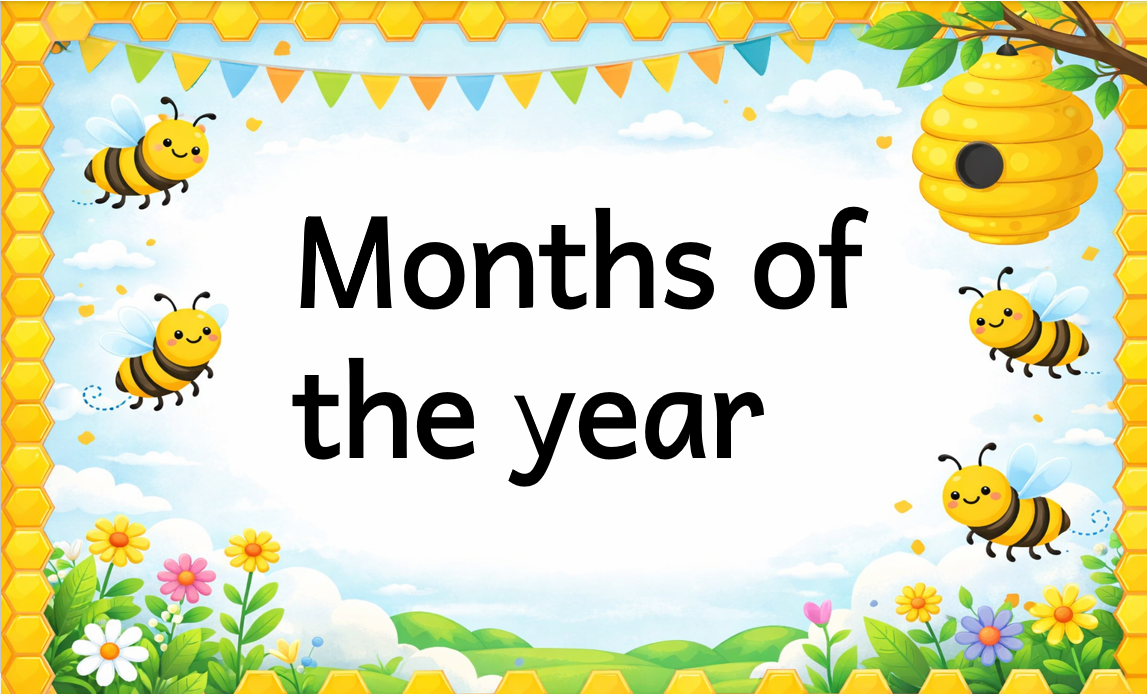 Months of the year Foundation phase educational posters