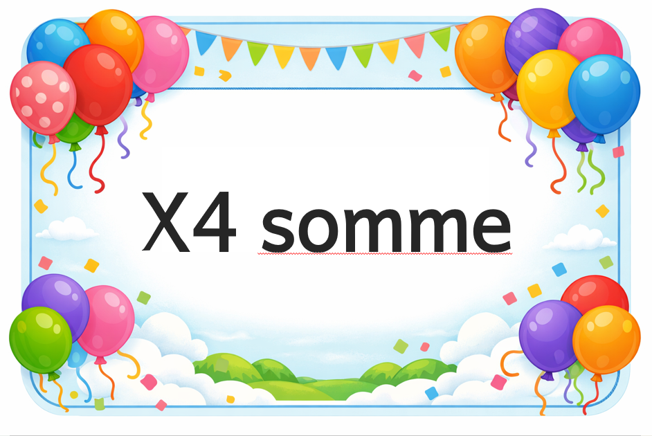 Multiply by 4 sums Foundation phase educational posters
