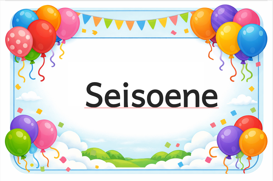 Seisoene van die jaar Foundation phase educational posters